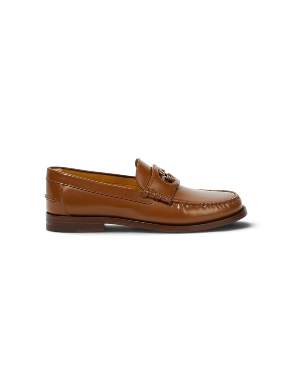 Gucci Millennial Ribot Interlocking G Cuir Leather Loafers Men’s 7.5